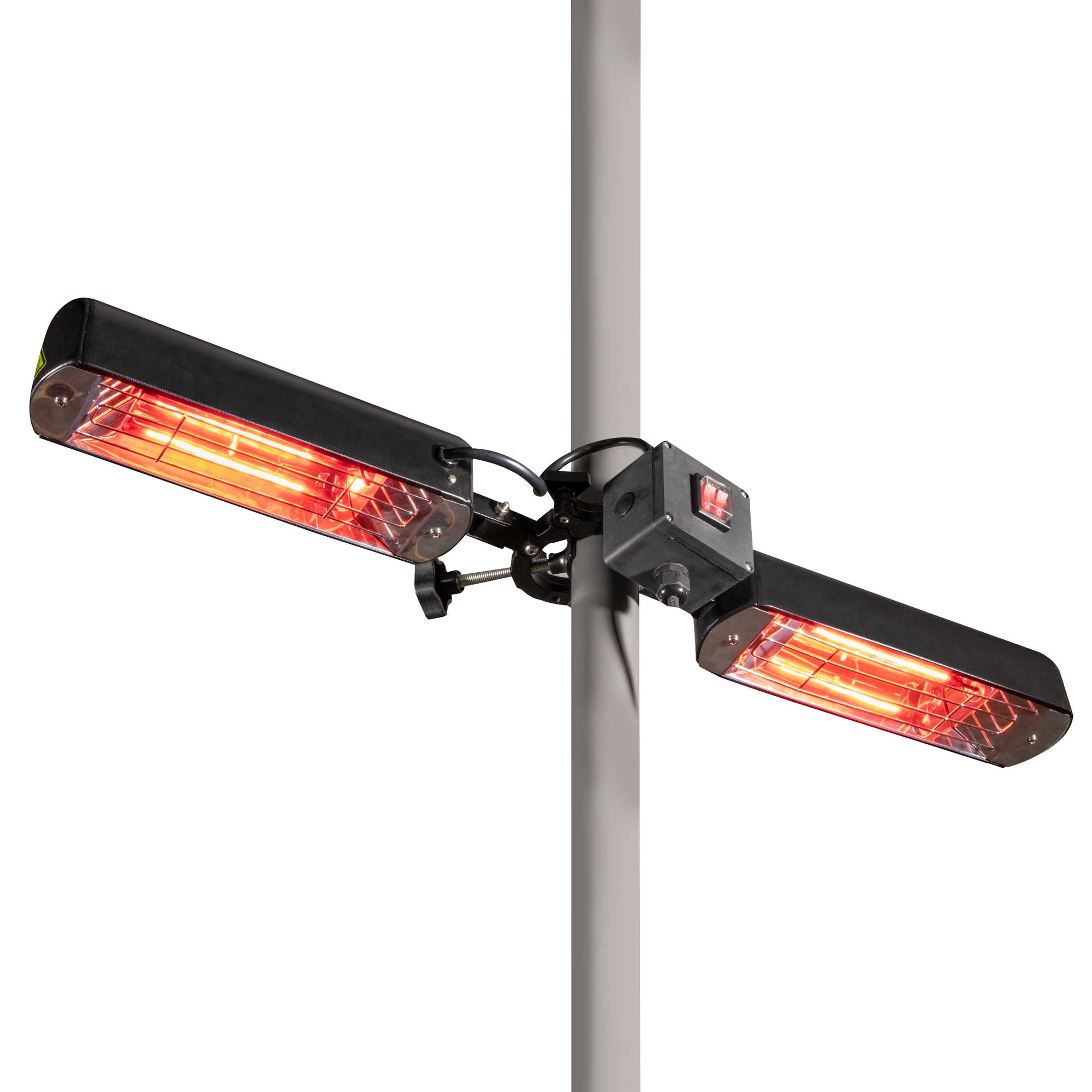 Folding Parasol/Gazebo/Patio Outdoor Infrared Heater, Two Panels, 1600W - DG176 - Dellonda