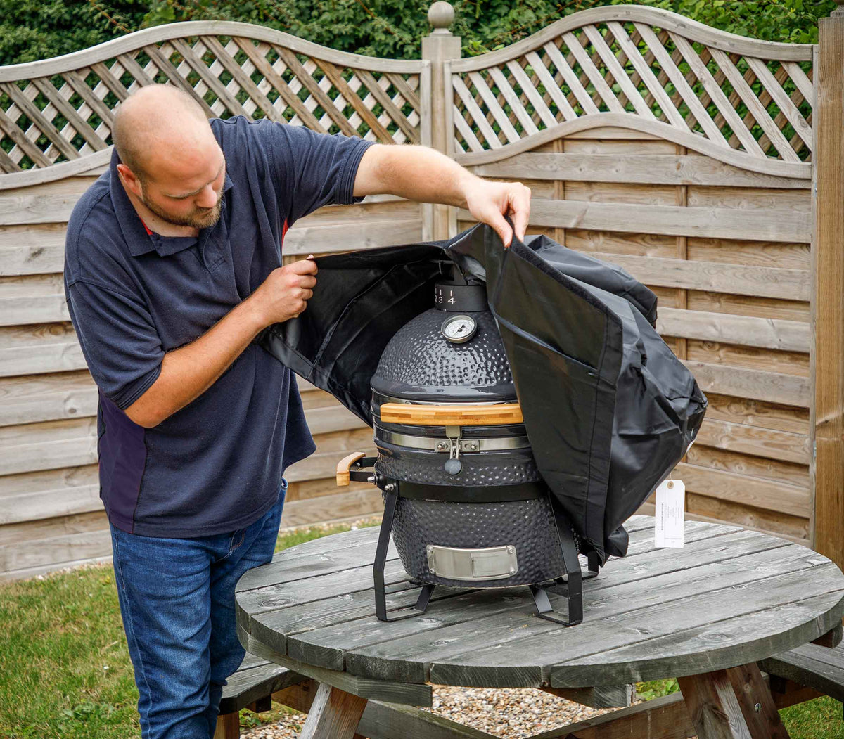 Water Resistant Cover for Kamado BBQ 55 x 59cm DG182 Dellonda