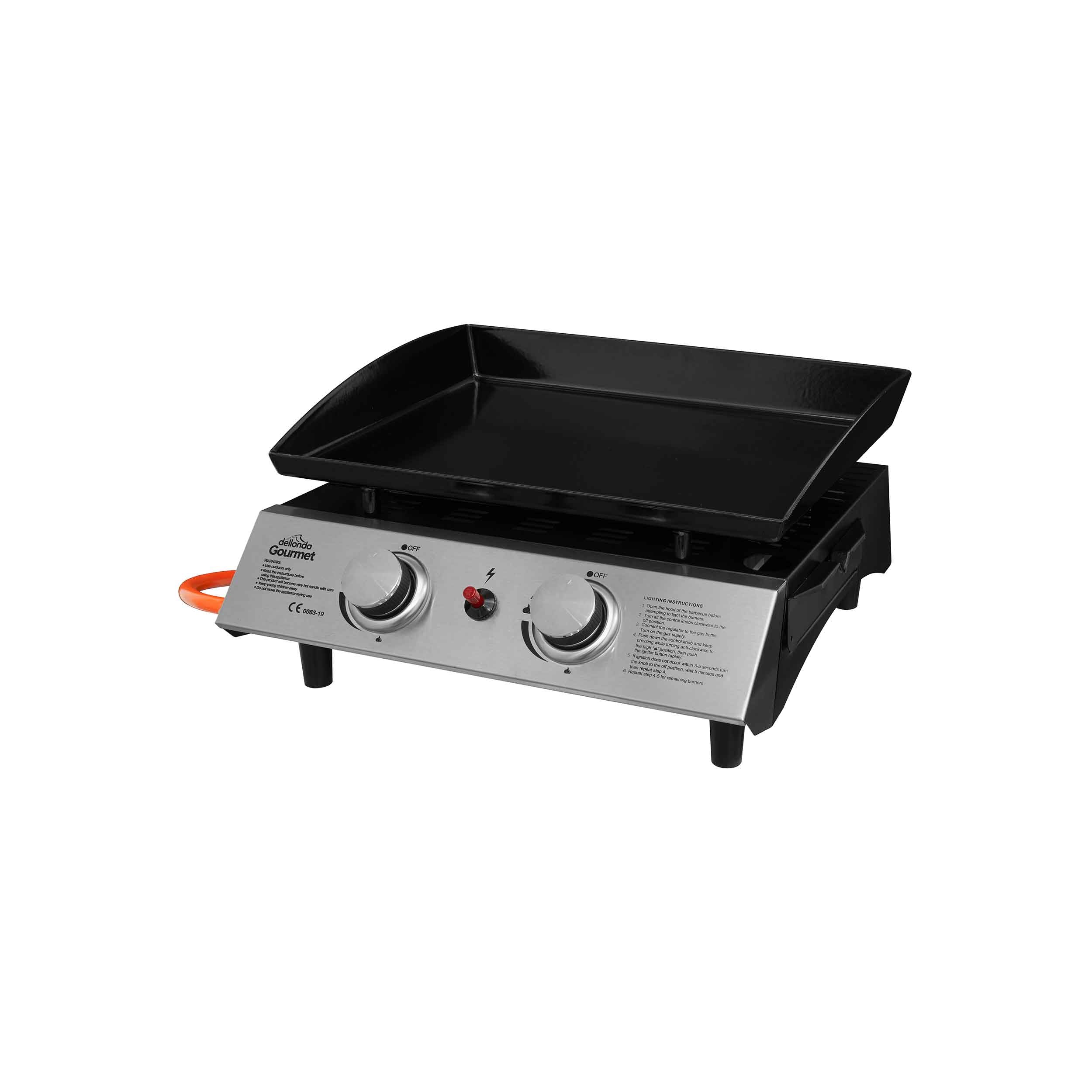 Propane portable griddle outlet