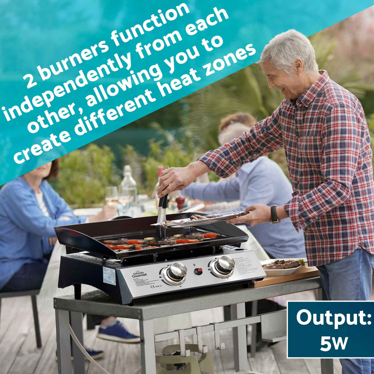 Portable 2 burner bbq sales