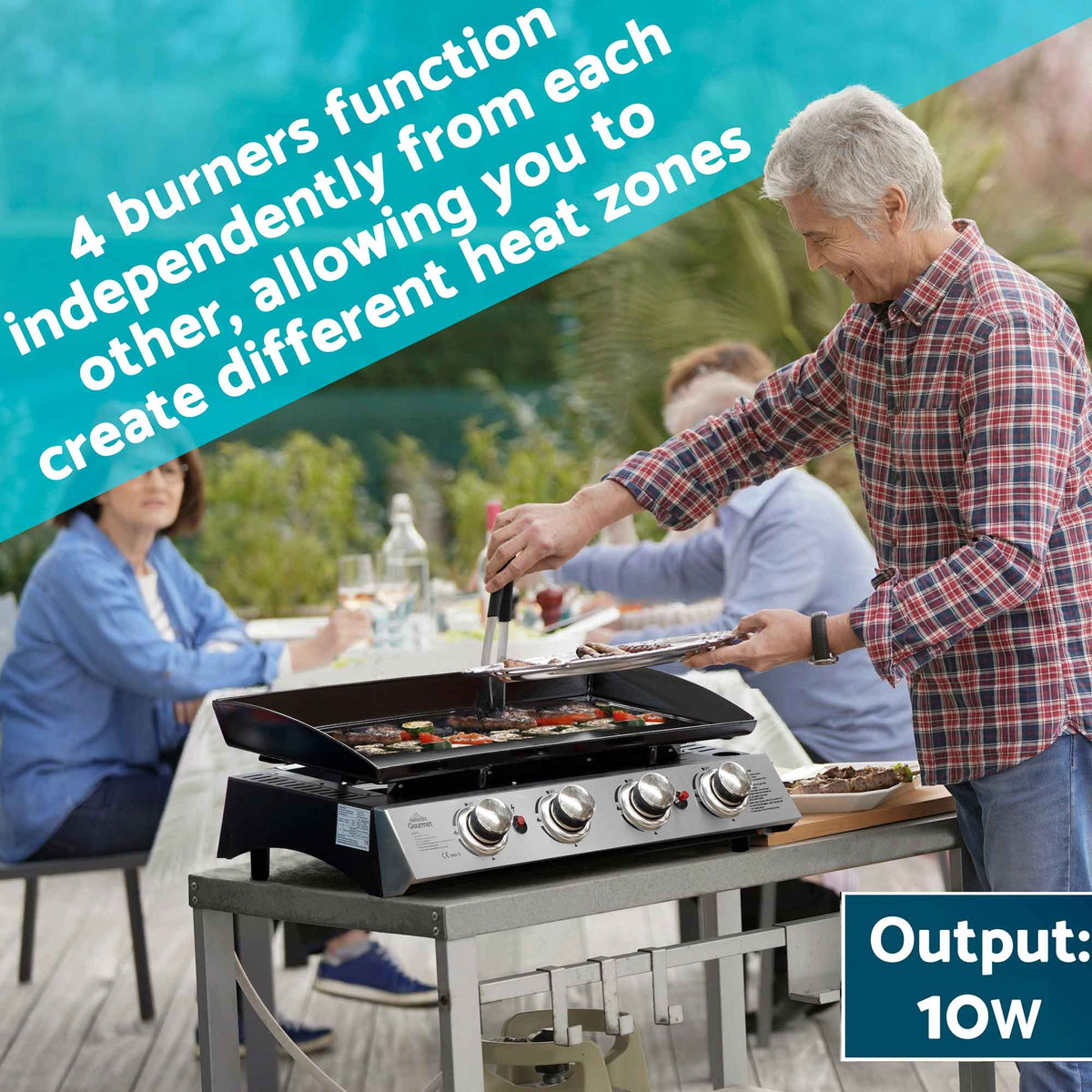 Gas bbq on sale plancha