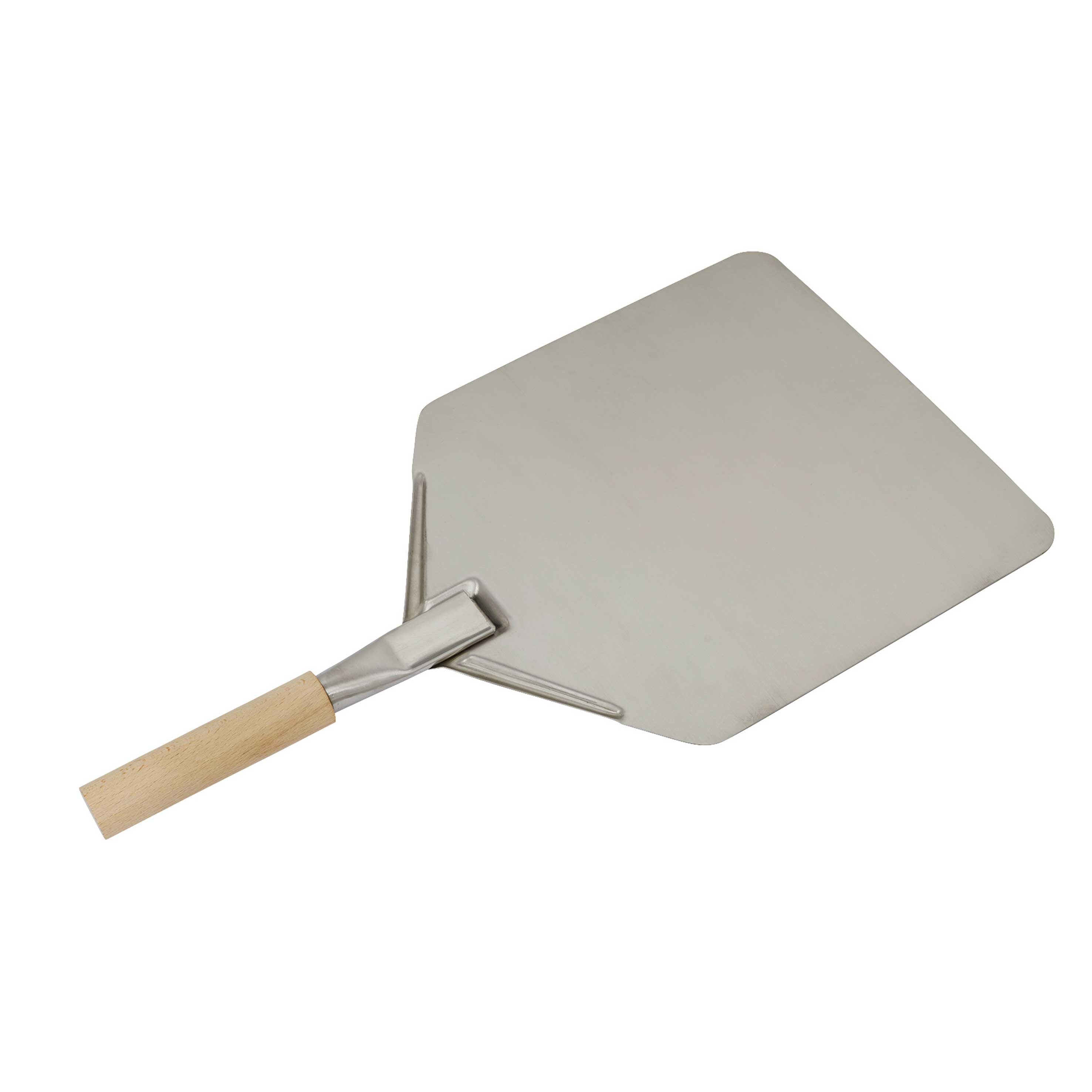 Stainless Steel Pizza Peel, 11 x 15" with 5" Wooden Handle - DG39