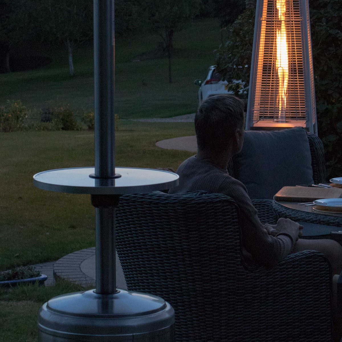 FREE DELIVERY - DG3 - Table for Tower Patio Heaters - Dellonda