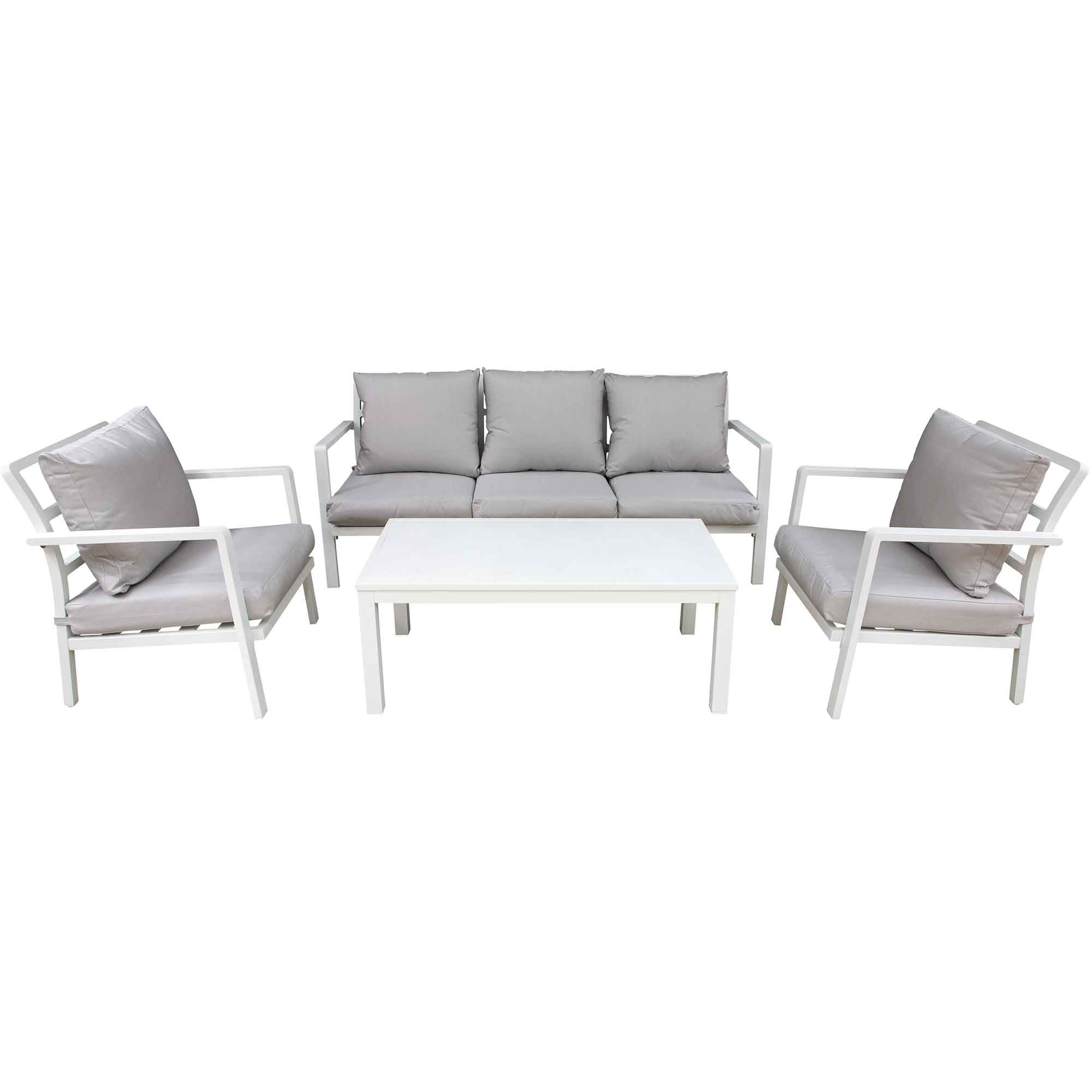 Kyoto 4 Piece Aluminium Outdoor Sofa Set - DG52 - Dellonda