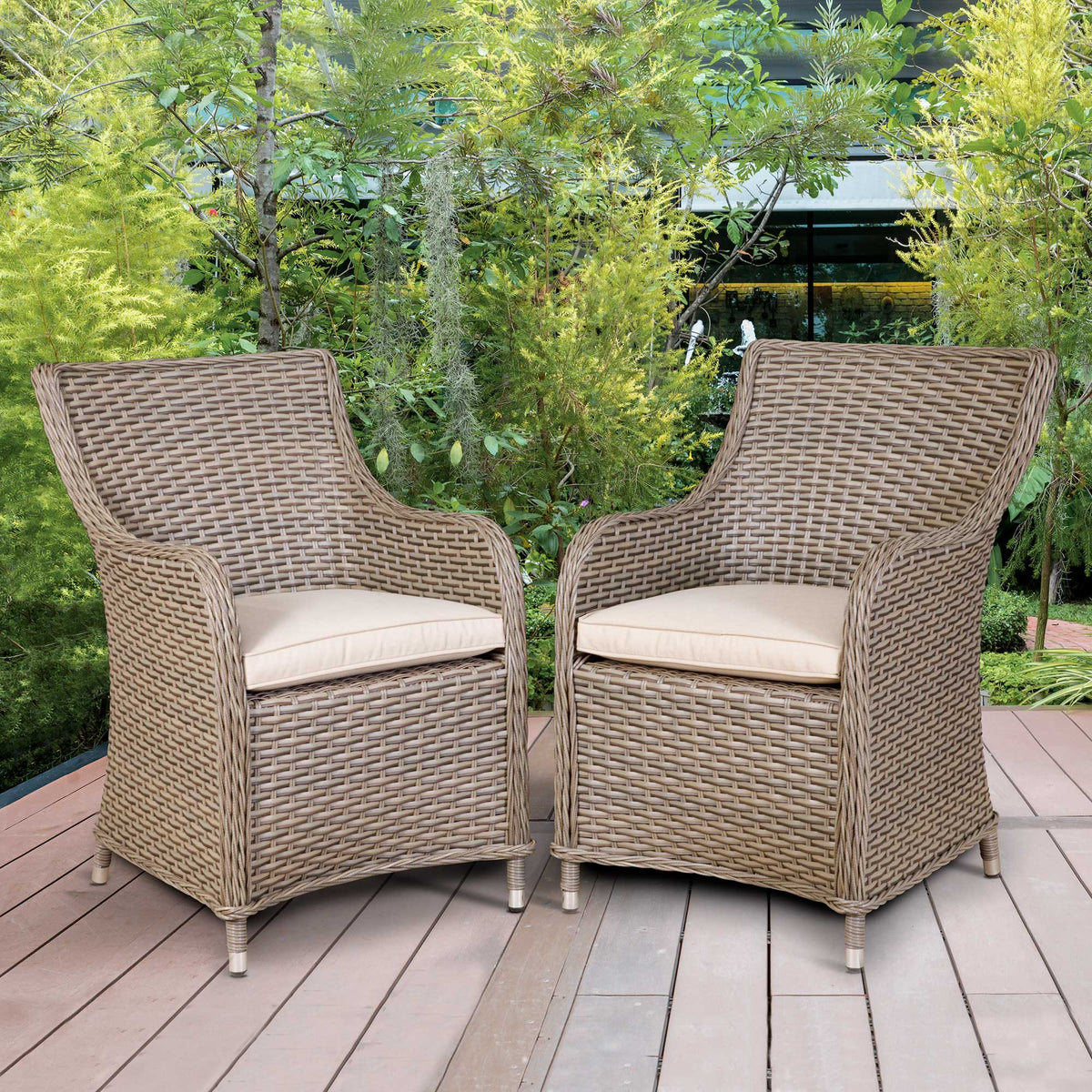 Rattan balcony sale chairs