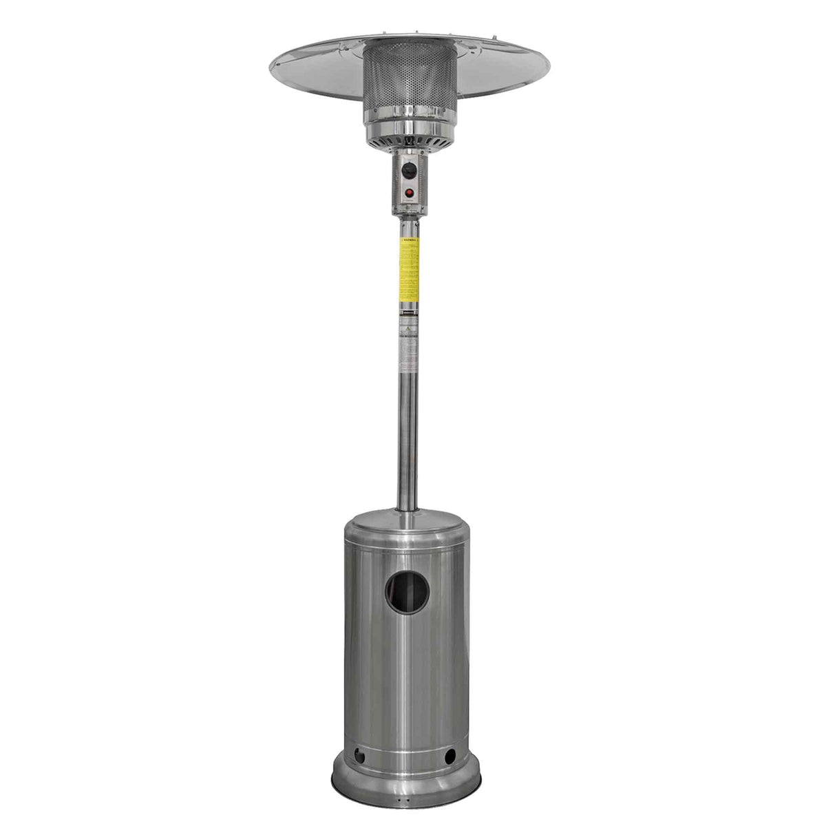 DG2 - Propane Gas Tower Patio Heater 13kW Stainless Steel - Dellonda
