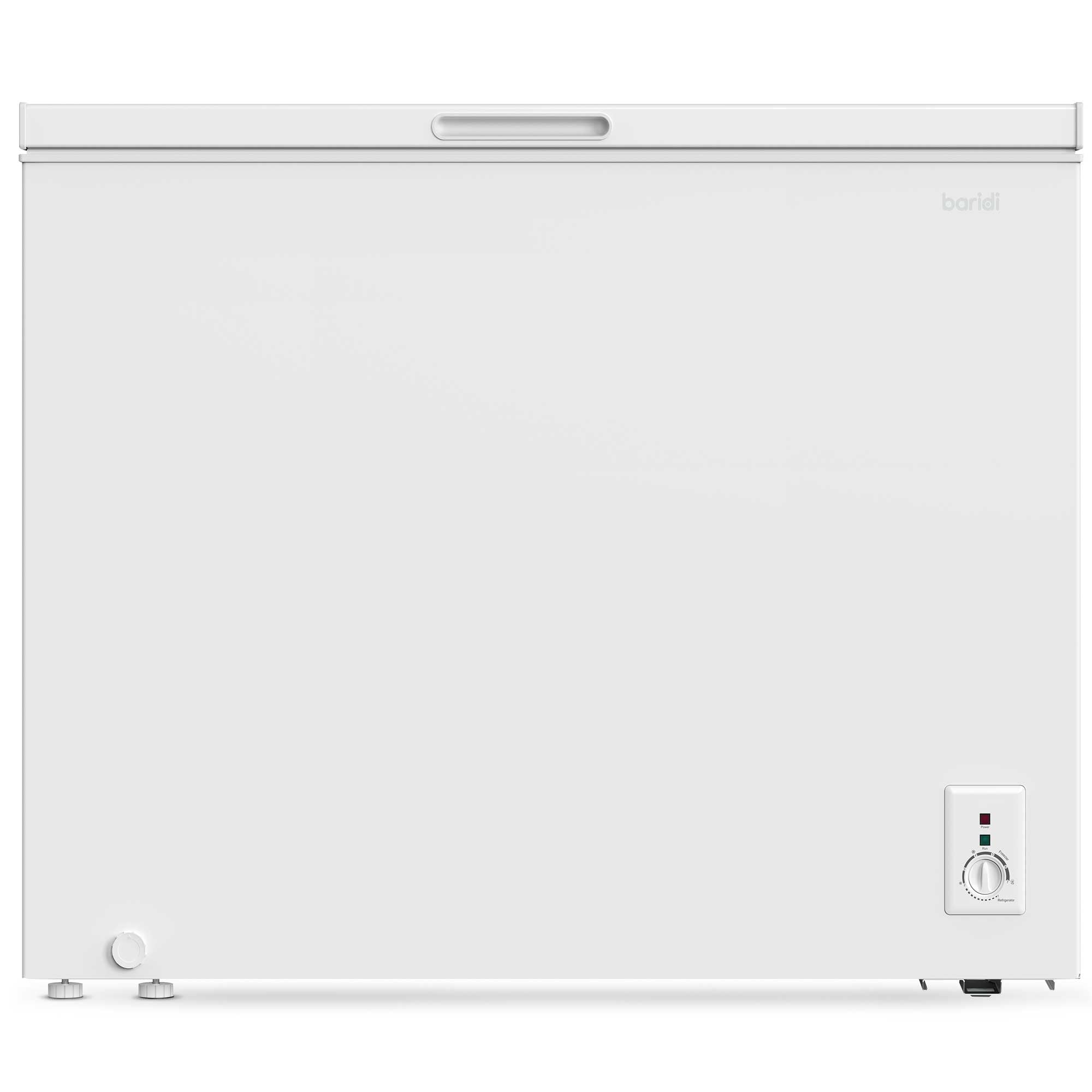 Baridi Freestanding Chest Freezer, 199L, Garage and Outbuilding Safe, Adj. Thermostat, White - DH111 - Dellonda