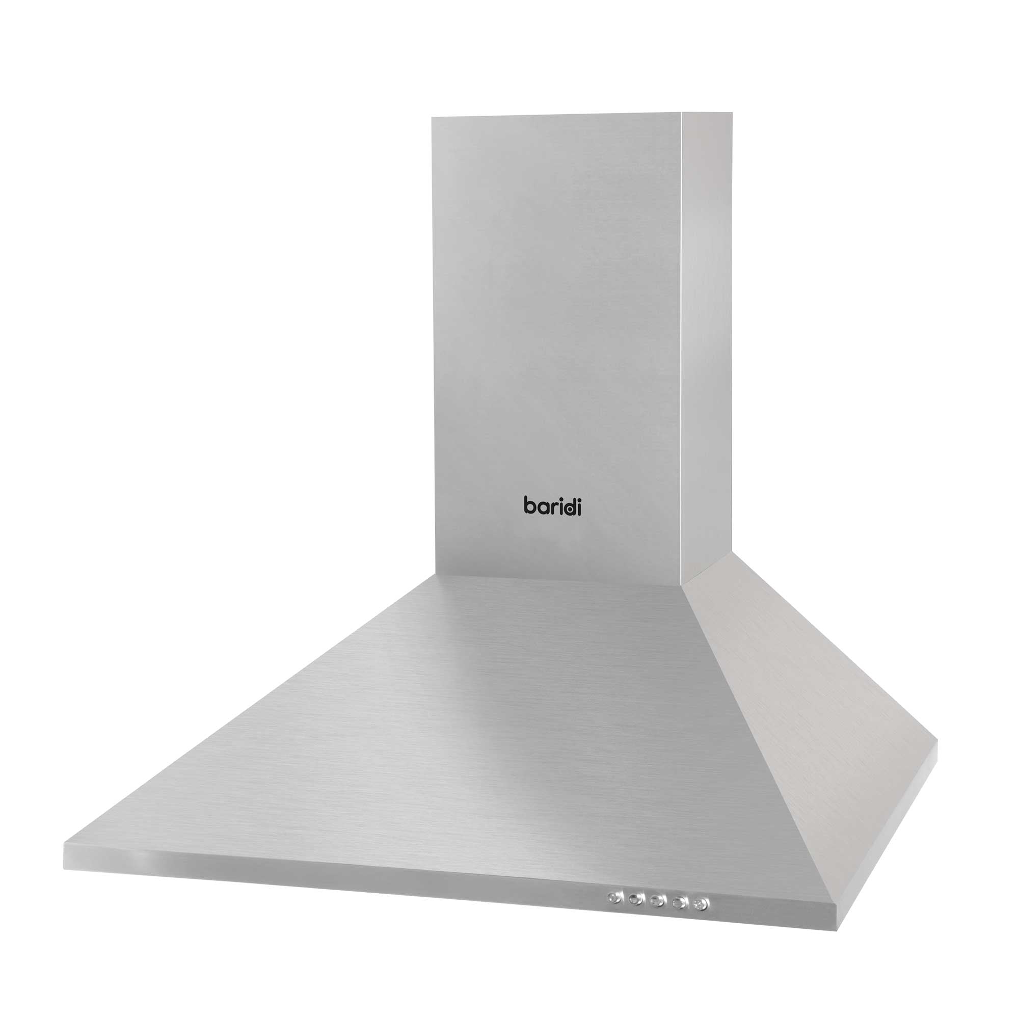 Baridi 4 Zone Ceramic Hob & Chimney Style Cooker Hood Bundle - DH181 - Dellonda