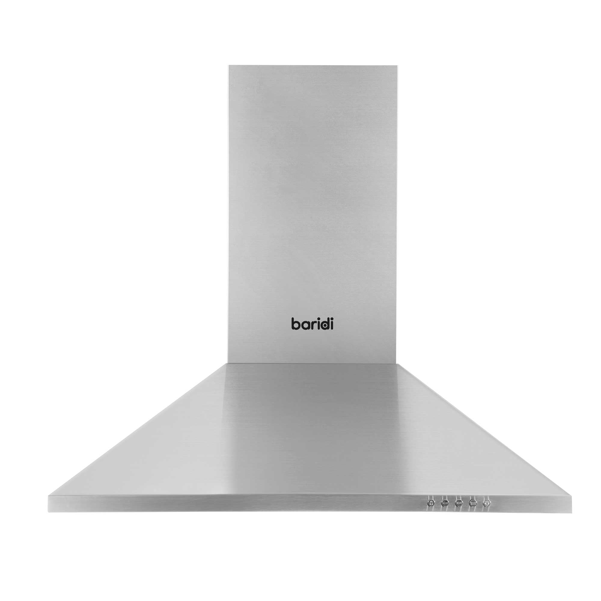 Baridi 60cm Chimney Style Cooker Hood with Carbon Filters, Stainless S