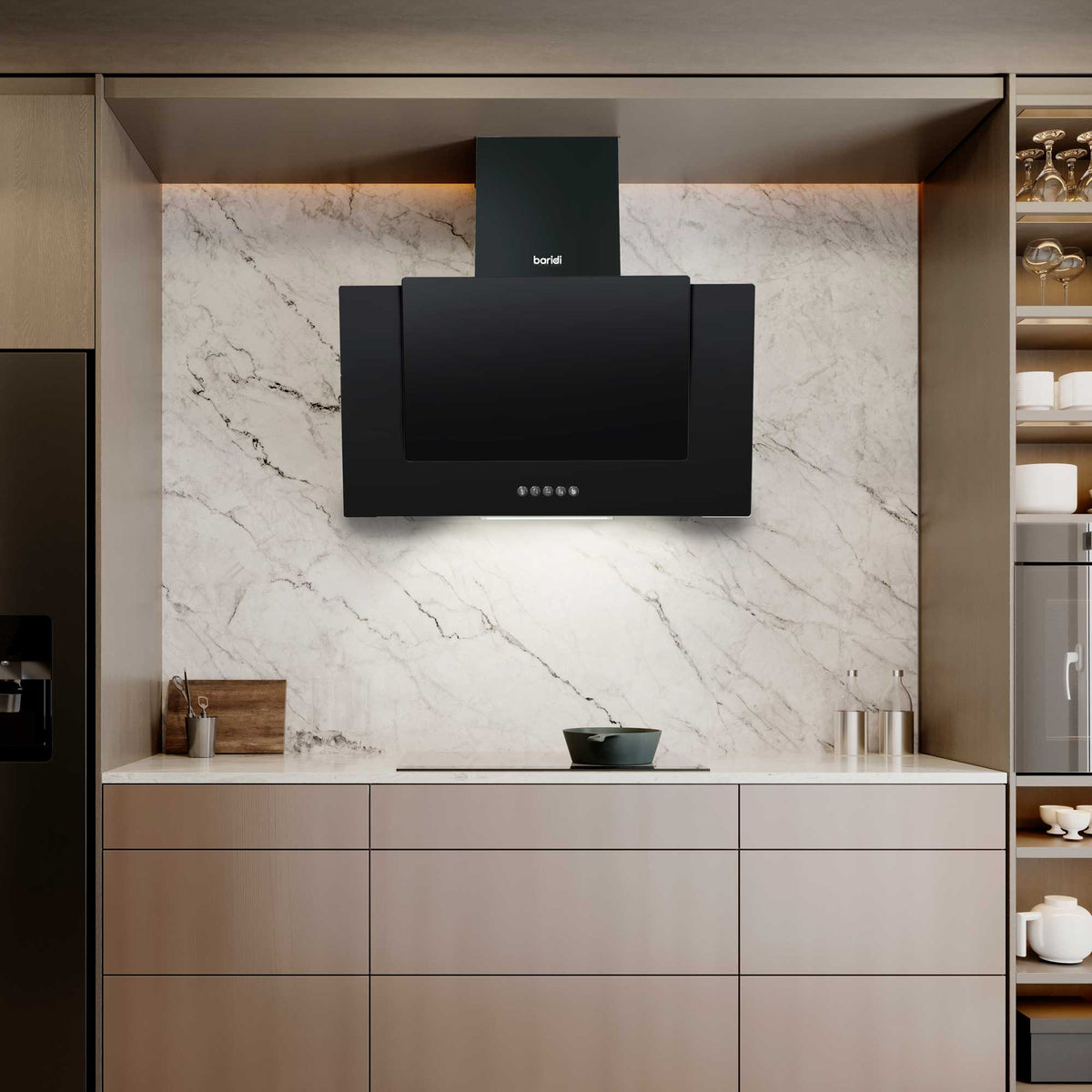 Angled extractor discount fan kitchen