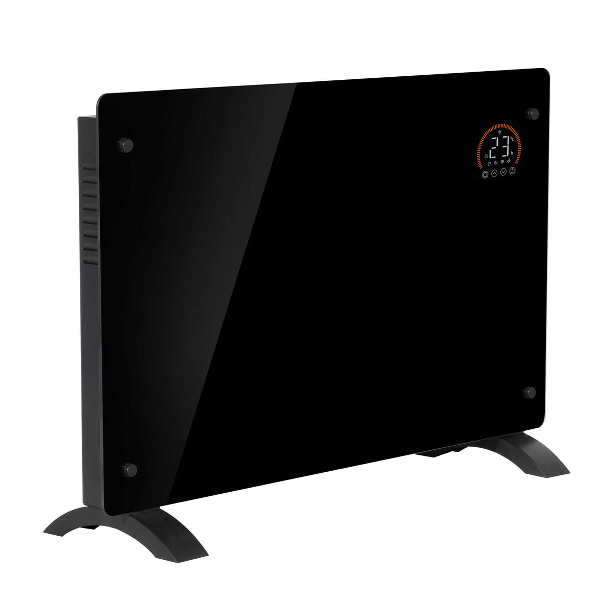 Baridi, Electric Glass Panel Heater, 2000W, 24/7 Timer, Wi-Fi Enabled, -  Dellonda