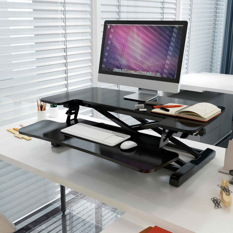71cm Adjustable-Height Standing Desk Riser 15kg Capacity - Dellonda