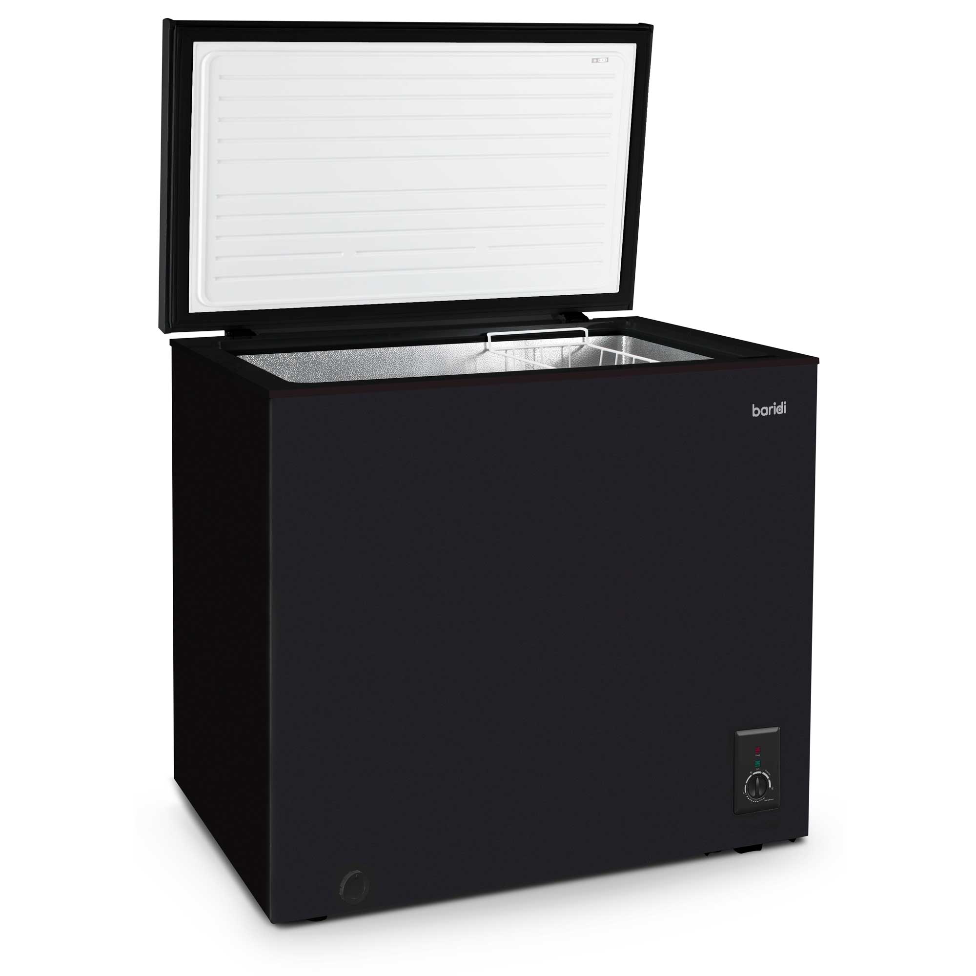 Baridi Freestanding Chest Freezer, 142L, Garage and Outbuilding Safe,