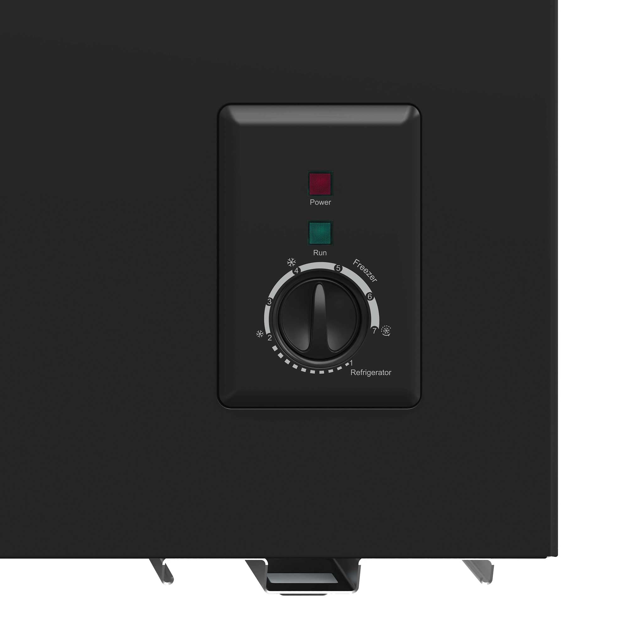 Baridi Freestanding Chest Freezer, 99L, Garage and Outbuilding Safe, Adj. Thermostat, Black - DH153