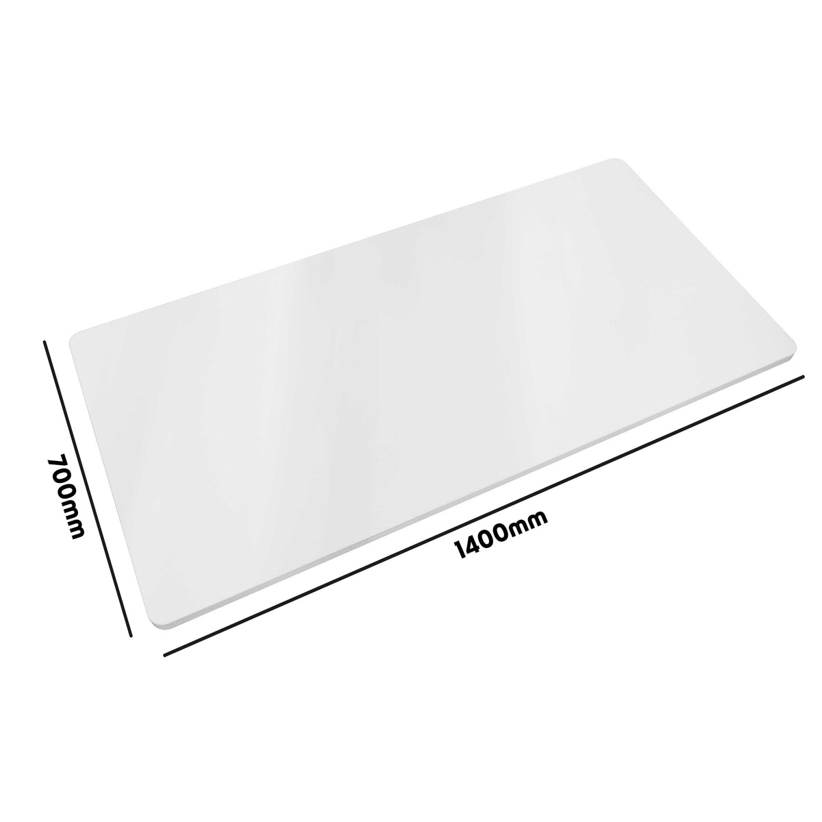 Rectangular Desktop 1400 x 700mm - White