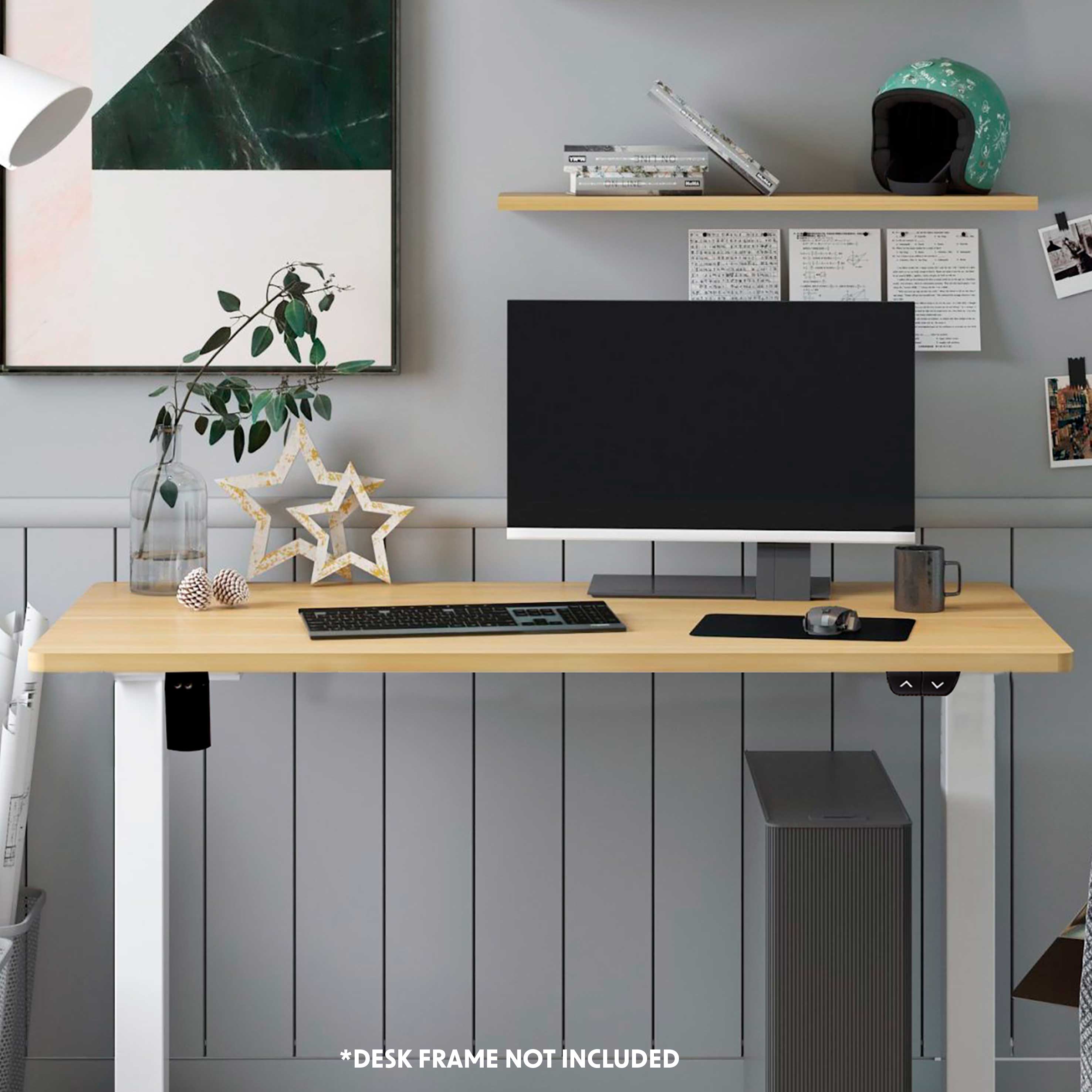 Oak Rectangular Desktop, 1400 x 700mm, 1" Thickness - DH20