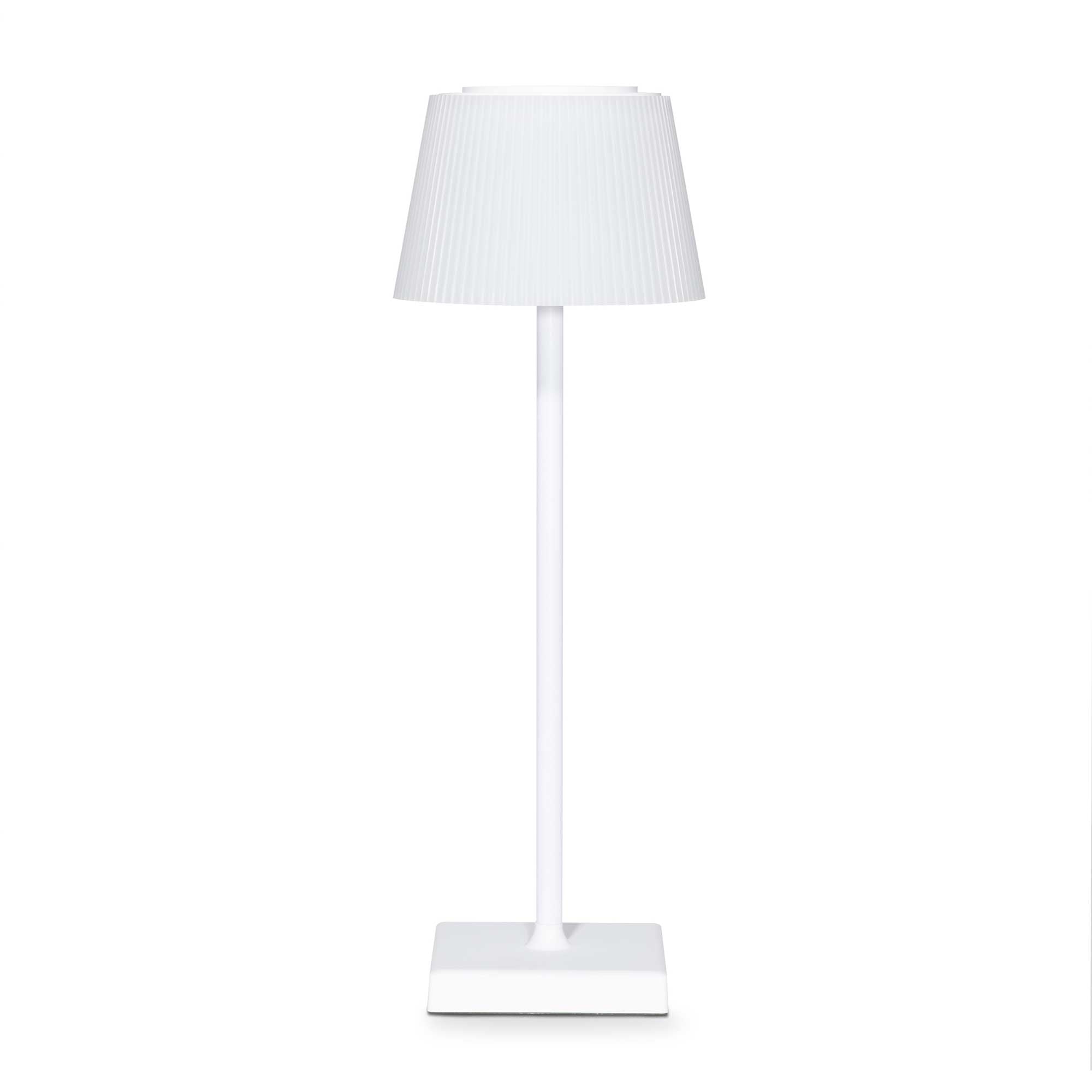 Rechargeable Table Lamp for Home, Office, Restaurants, RGB Colours - White - DH213