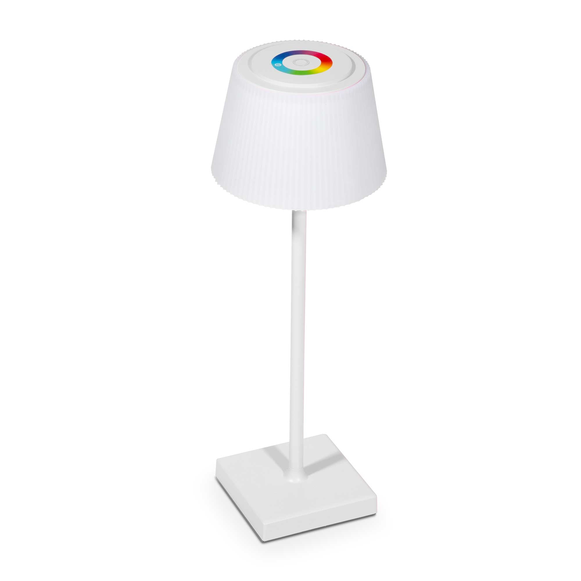 Rechargeable Table Lamp for Home, Office, Restaurants, RGB Colours - White - DH213