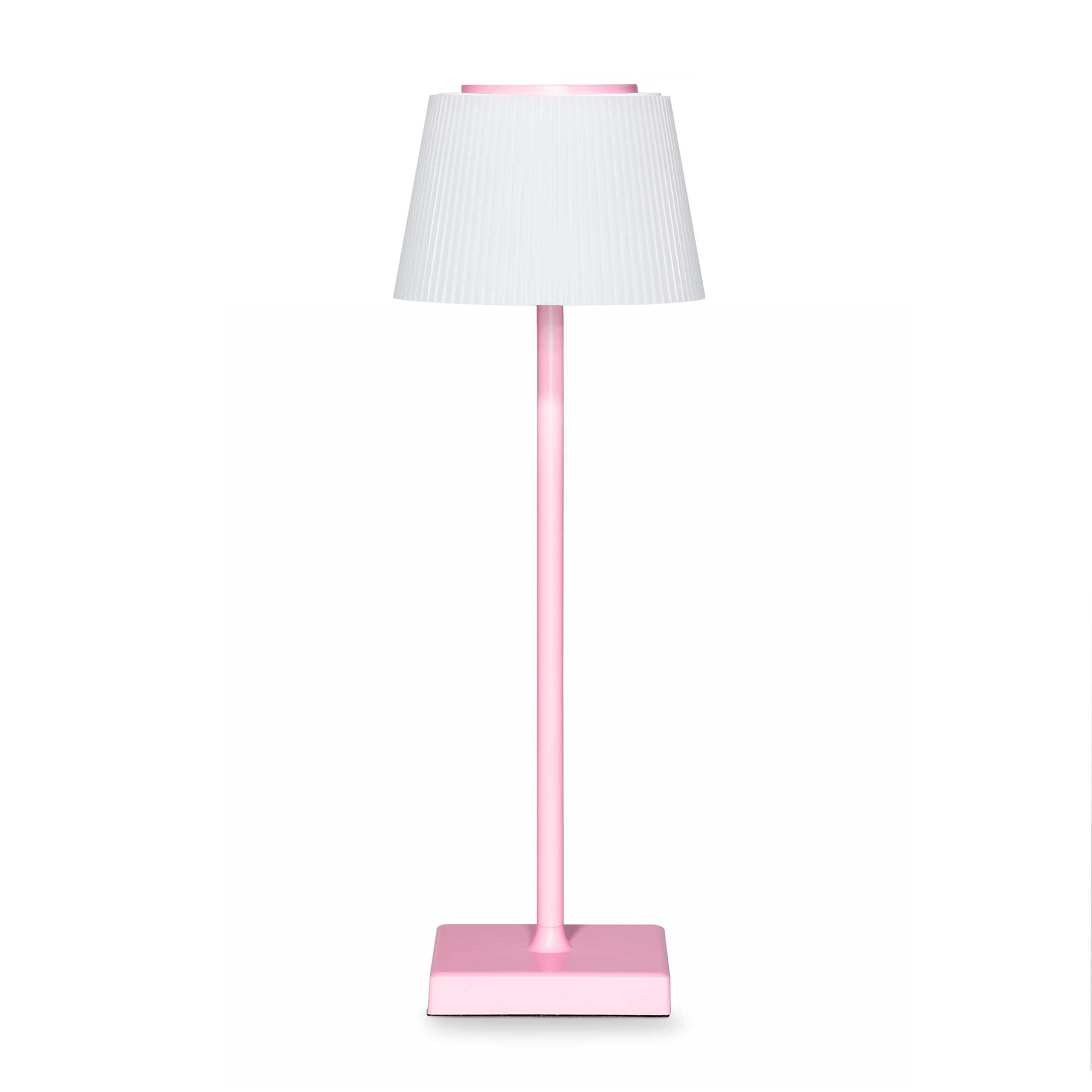 Rechargeable Table Lamp for Home, Office, Restaurants, RGB Colours - Pink - DH215