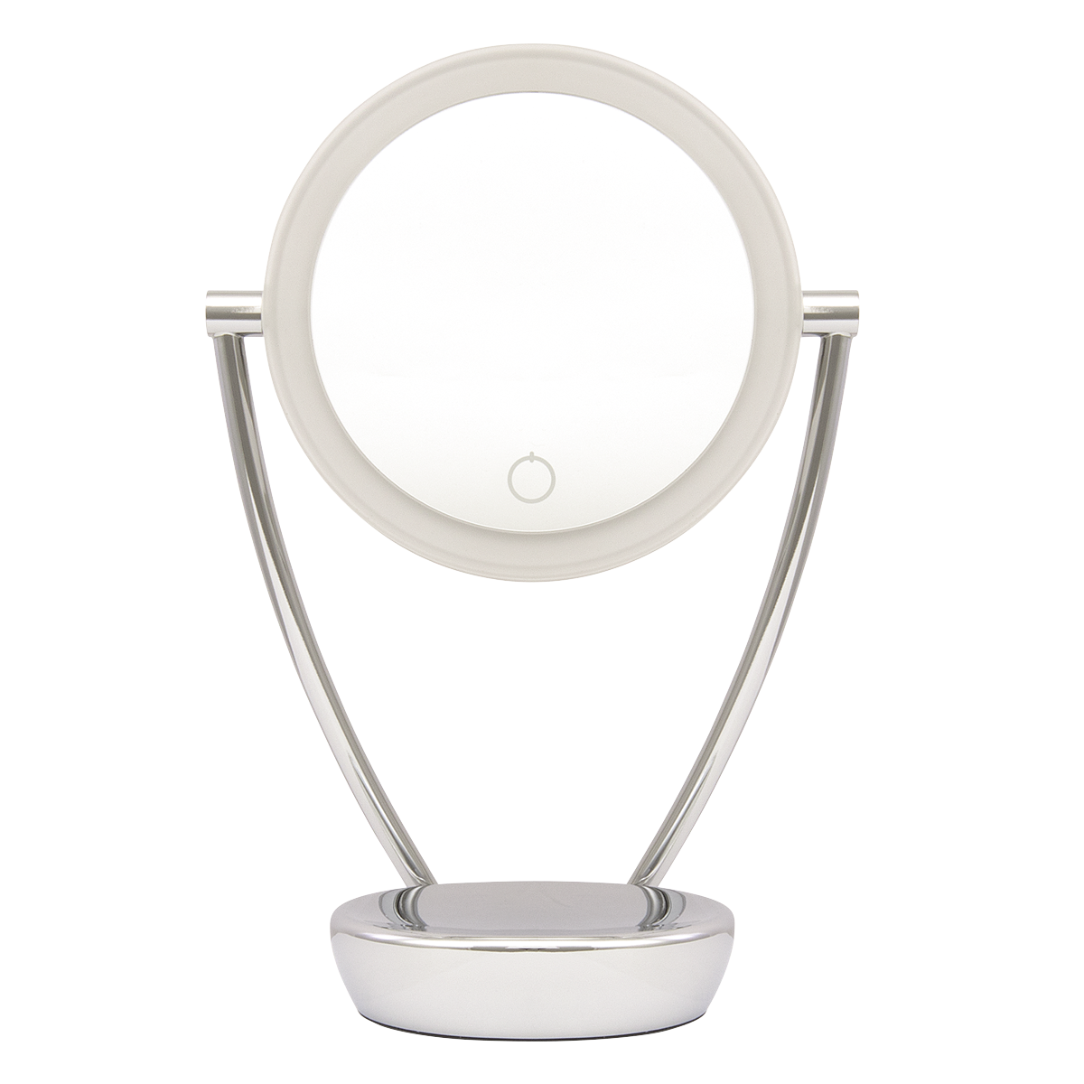 7.5" Double-Sided LED Vanity Mirror, Touch Dimmable, Battery Operated - DH3 - Dellonda