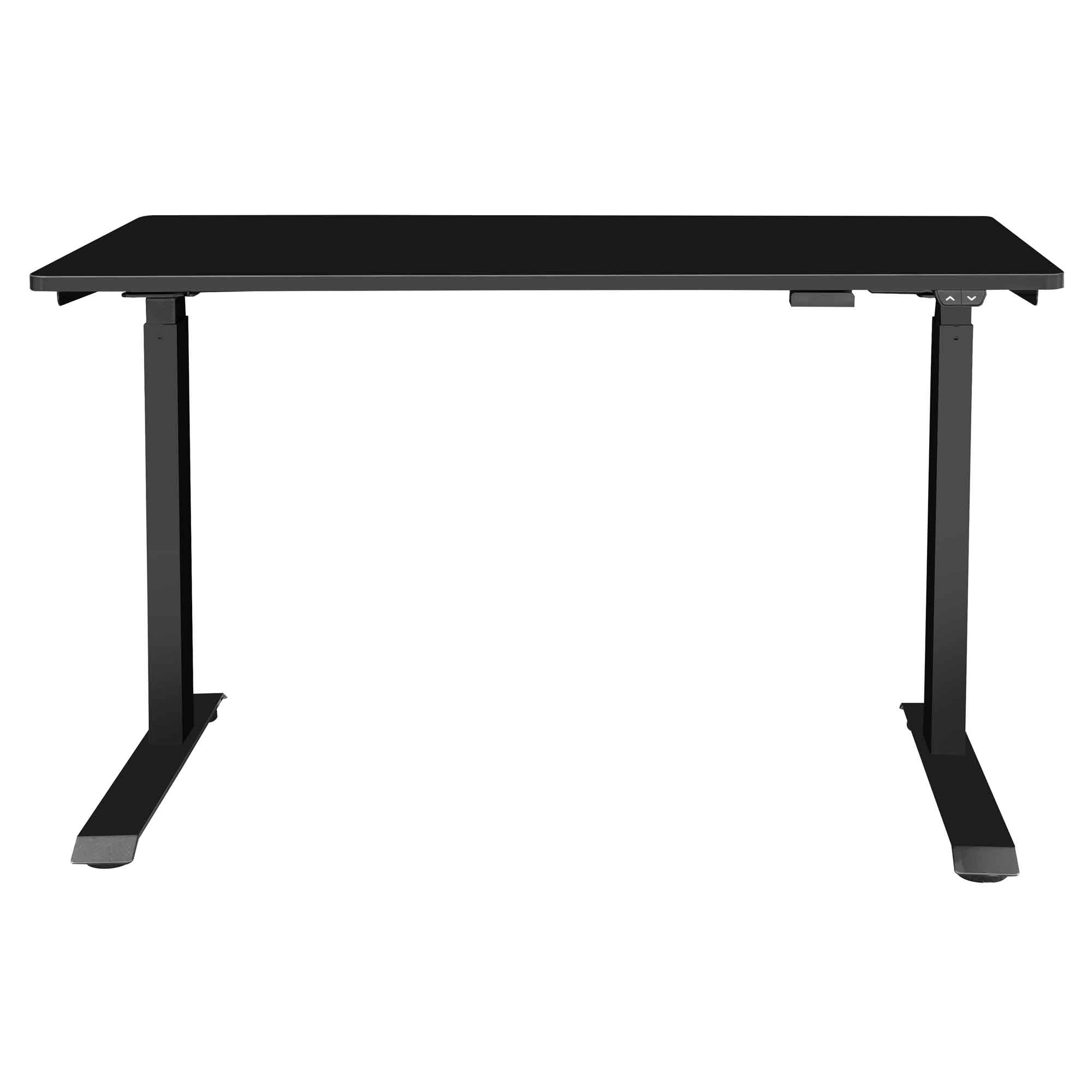 Height Adjustable Sit & Stand Desk, Electric Standing, Black, 1200 x 600mm - DH55 - Dellonda