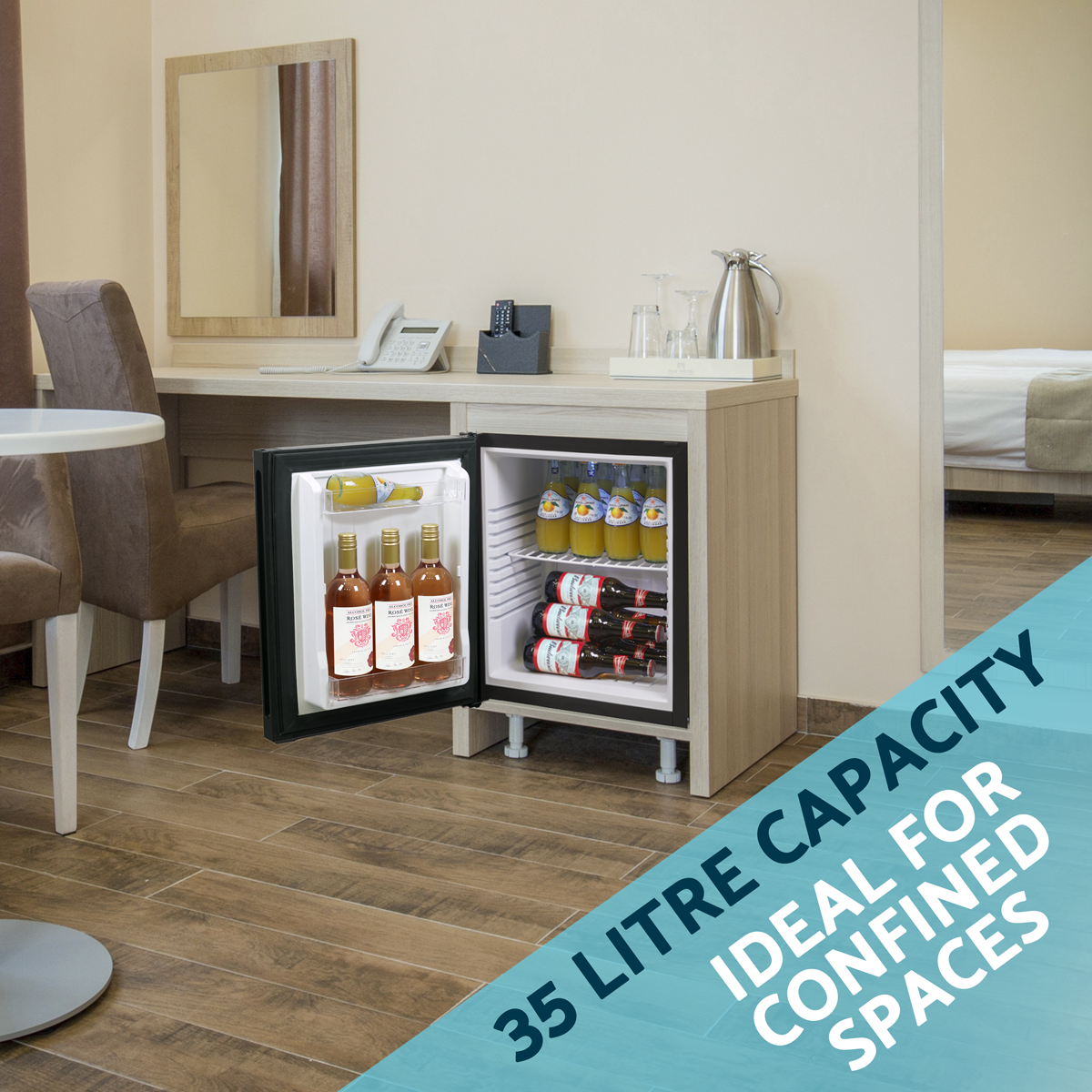 Silent mini store fridge for bedroom