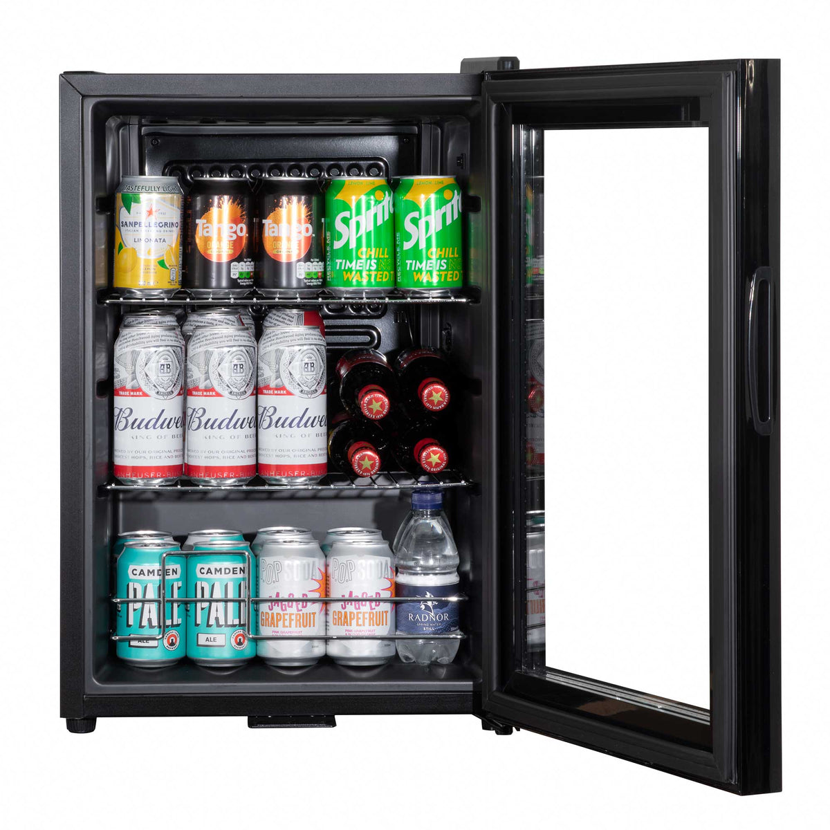 Mini drink store fridge glass door