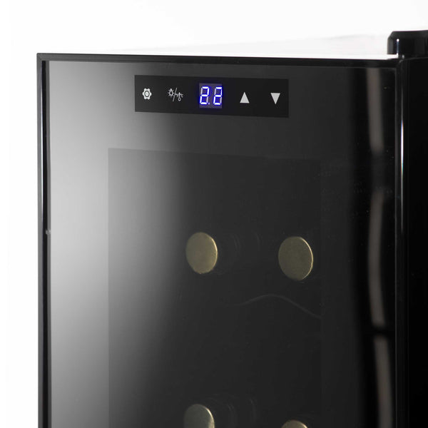 Baridi 12 Bottle Wine Cooler with Digital Touch Screen Controls & LED