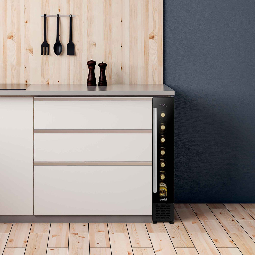 Baridi Baridi 7 Bottle Extra-Slim Undercounter Wine Fridge with Digital Touch