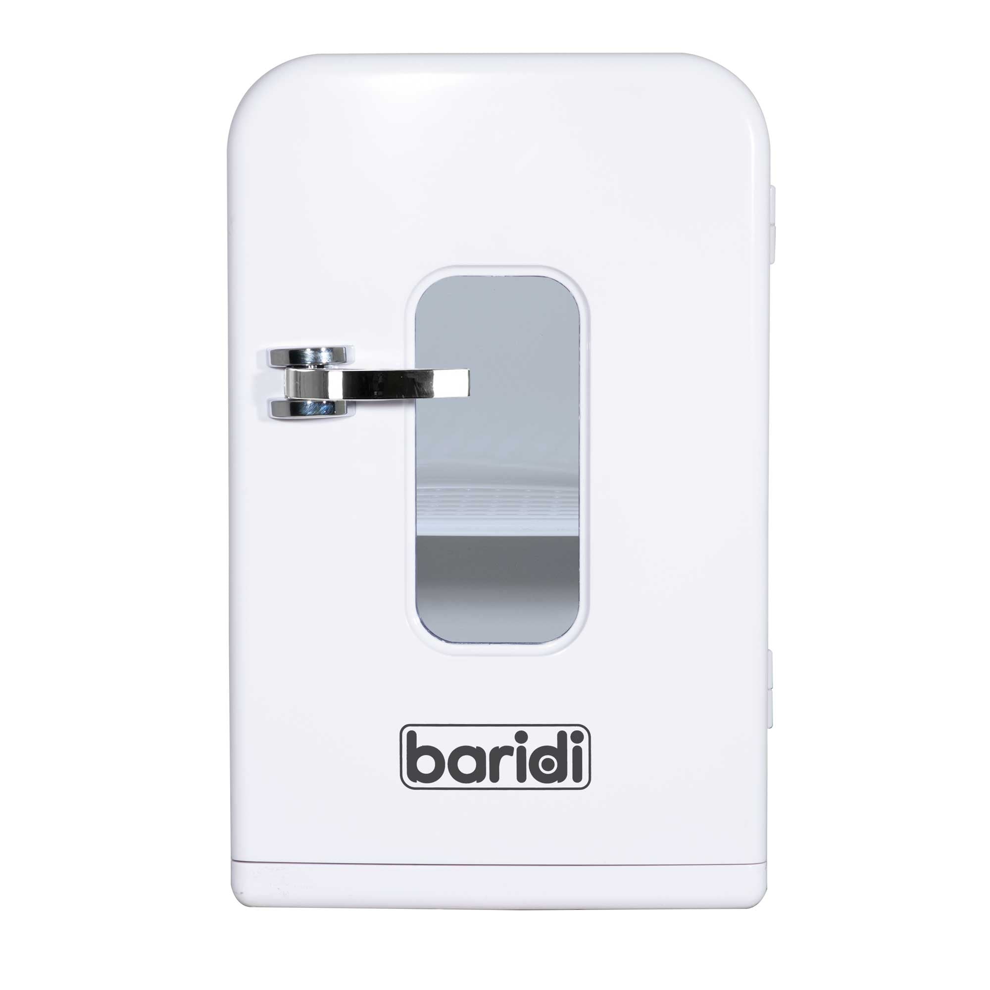 Baridi 15L Mini Fridge Cooler & Warmer, 12V/230V, Perfect for Cars, Bedrooms, Camping, White - DH94 - Dellonda