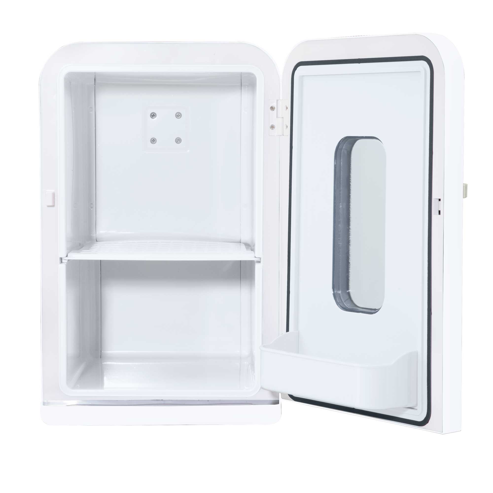 Baridi 15L Mini Fridge Cooler & Warmer, 12V/230V, Perfect for Cars, Bedrooms, Camping, White - DH94 - Dellonda