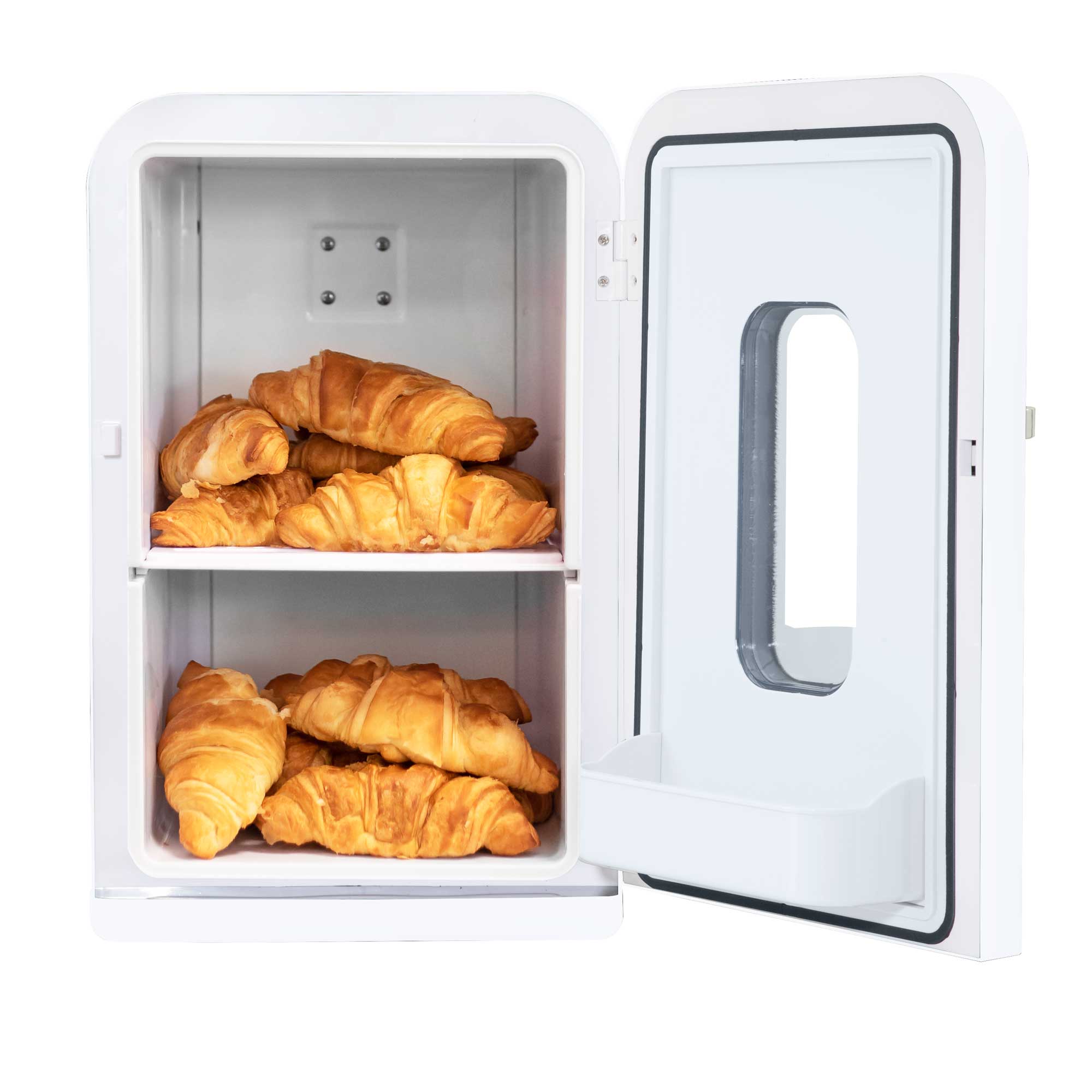 Baridi 15L Mini Fridge Cooler & Warmer, 12V/230V, Perfect for Cars, Bedrooms, Camping, White - DH94 - Dellonda