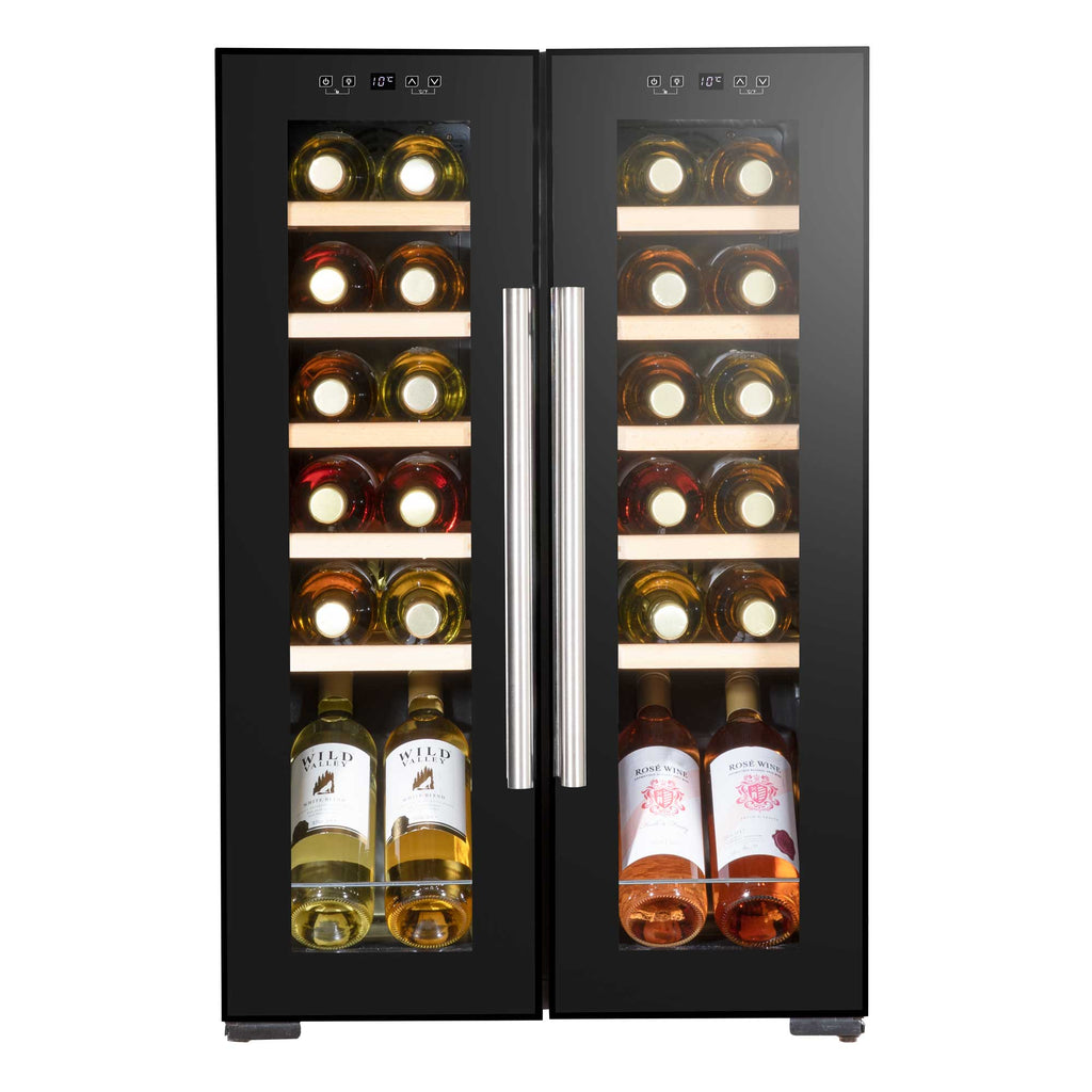 Baridi Baridi 24 Bottle Dual Zone Wine Fridge with Digital Touch Screen Contr