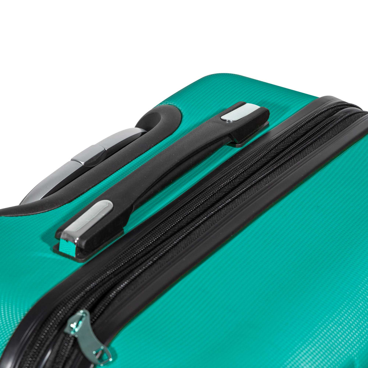3 Piece Lightweight Luggage Suitcase Trolley Set ABS TSA Lock Teal