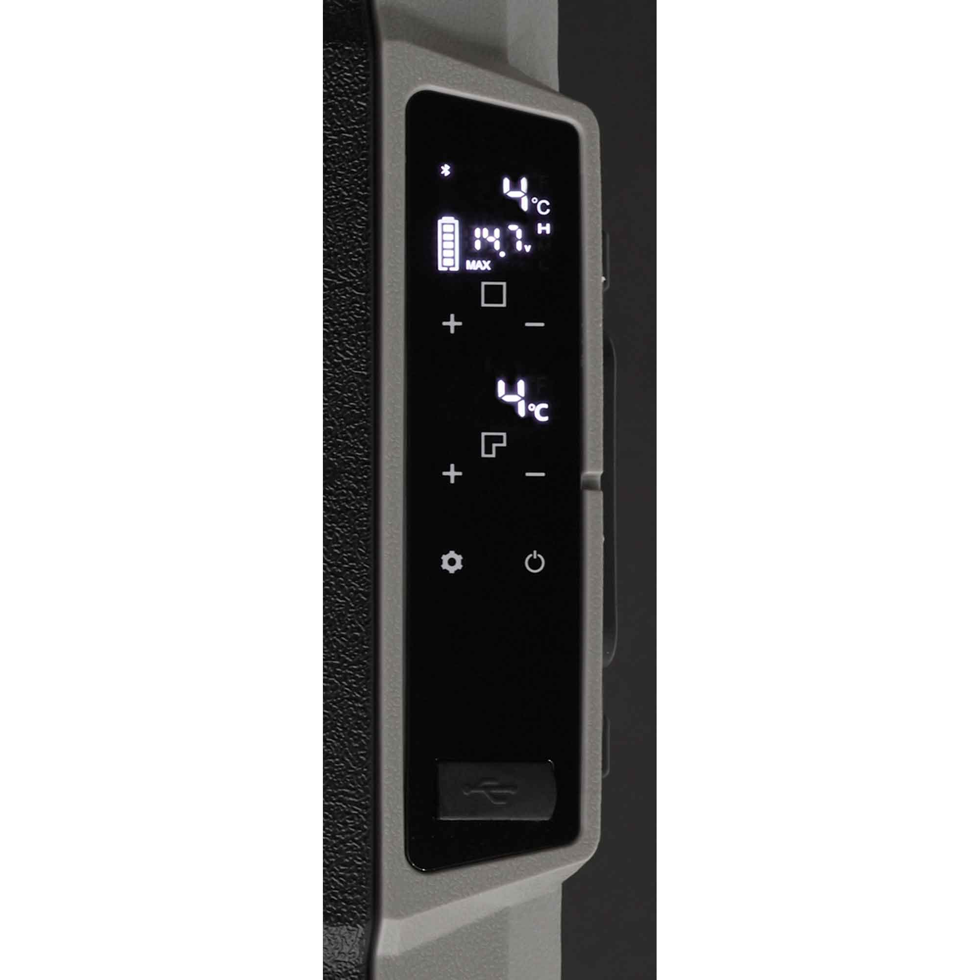 50L Portable Car Fridge, Freezer, 12/24/230V Dual Zone Compressor - DL14 - Dellonda