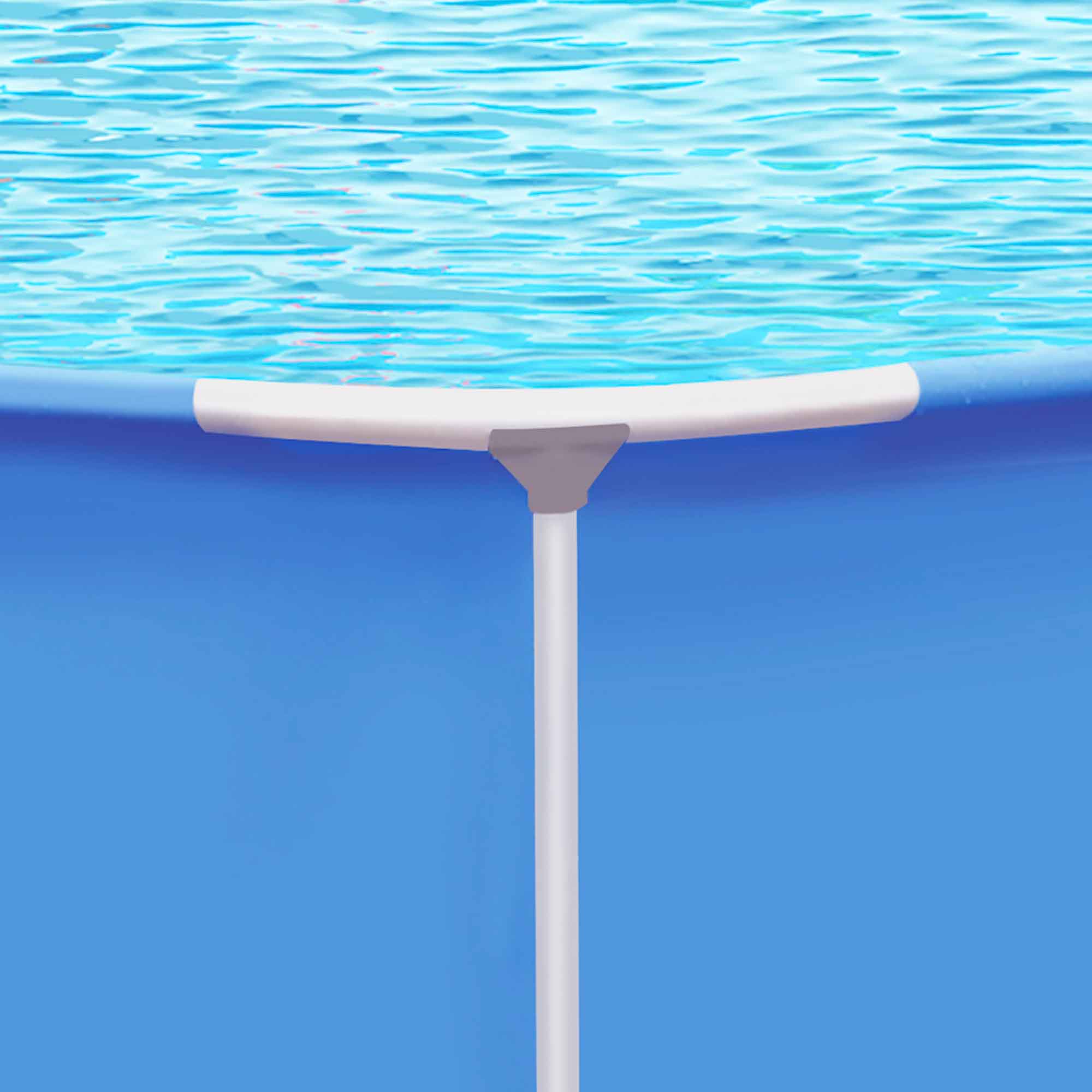 12ft Steel Frame Swimming Pool Round with Accessories, Blue - DL138 - Dellonda