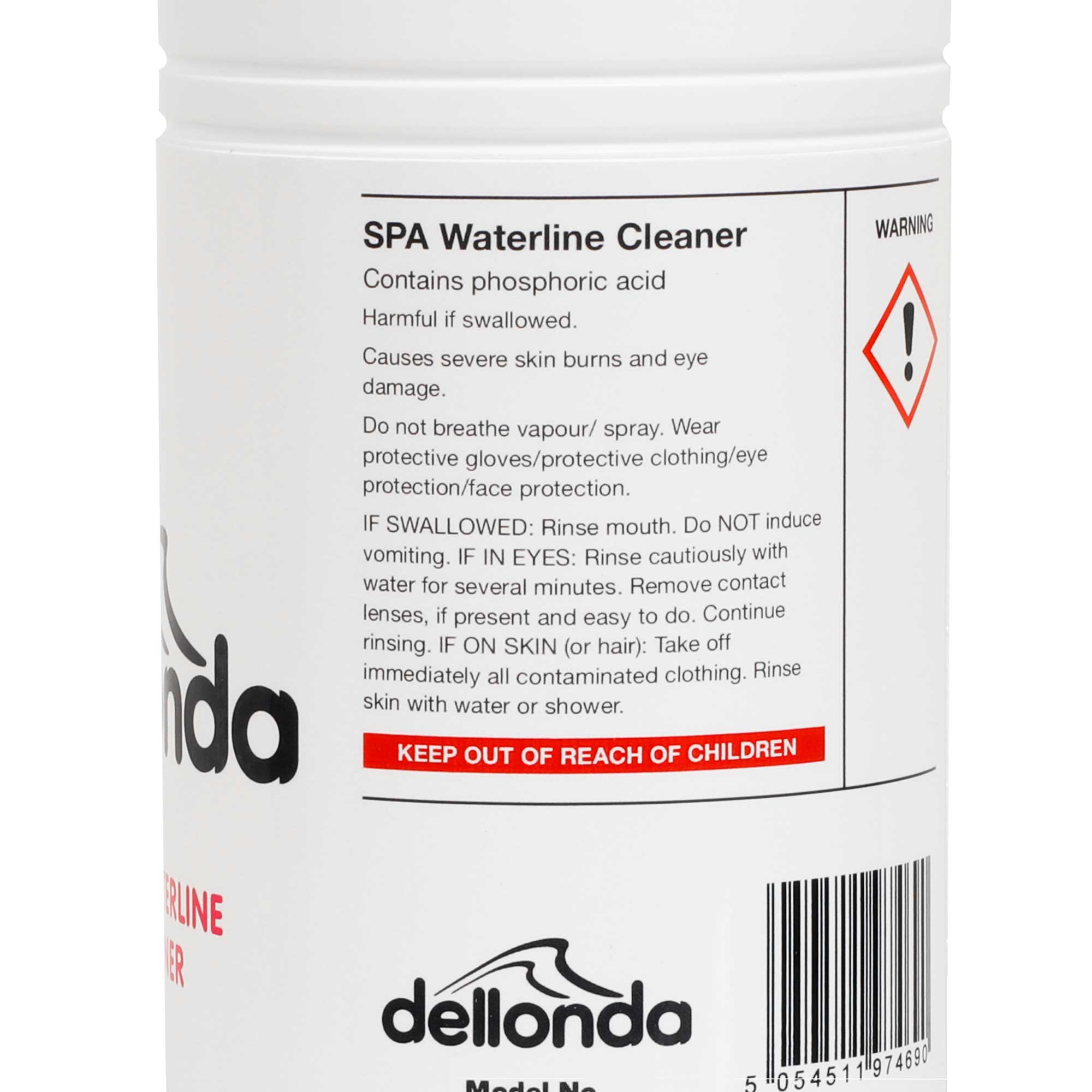 Dellonda Hot Tub/Spa Waterline/Surface Cleaner - 1 Litre - DL58