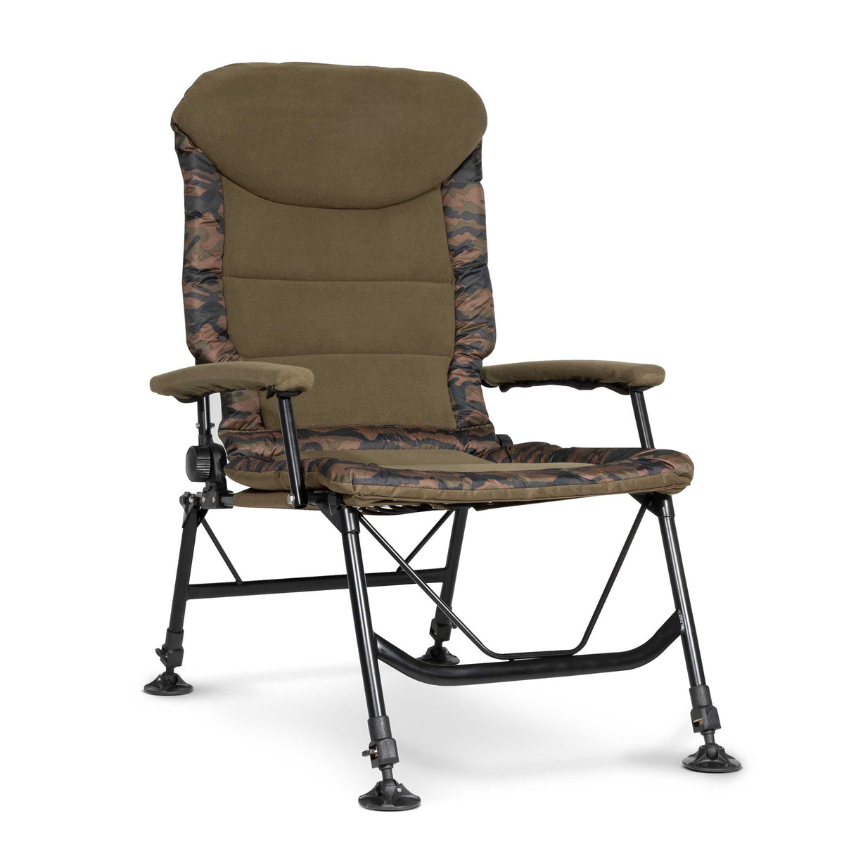 Deluxe Portable Fishing Chair, Reclining, Padded Armrests