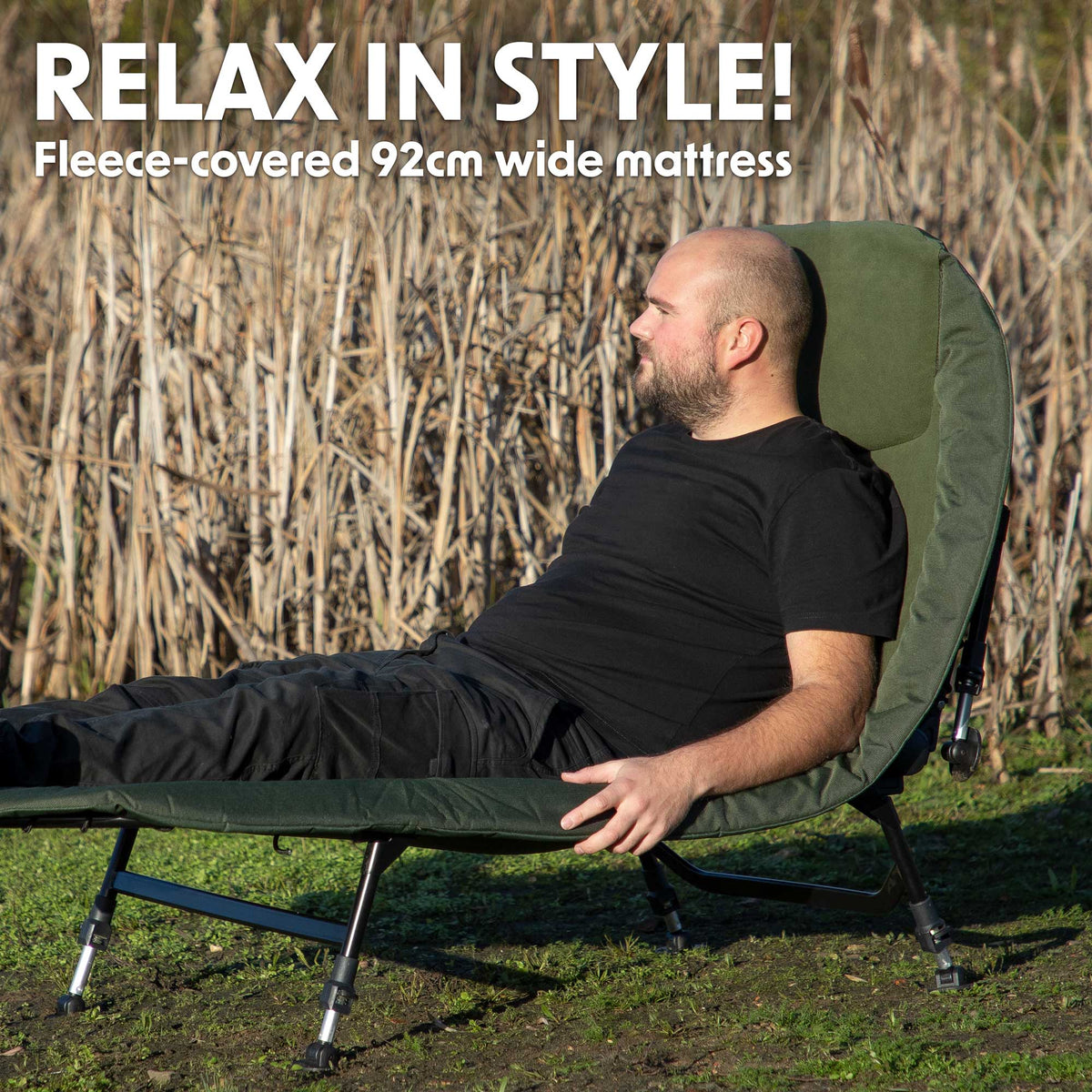 Double bed chair fishing sales